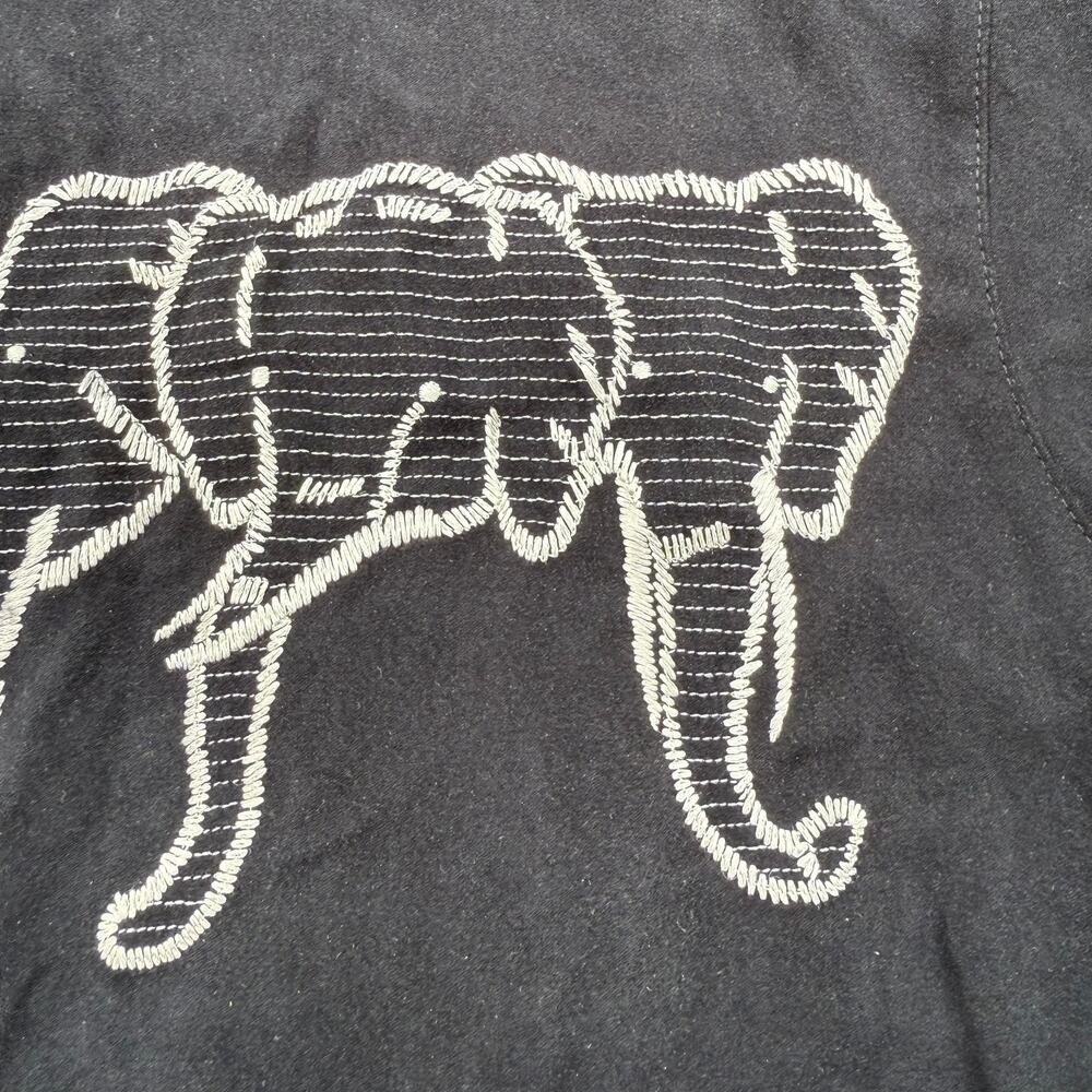 Vintage‎ Blast Studio Elephant Embroidered Button-Up - L - Picture 2 of 4